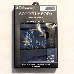 Scotch & Soda Amsterdam Active Stretch Men's Boxer Briefs 3 pack New Medium